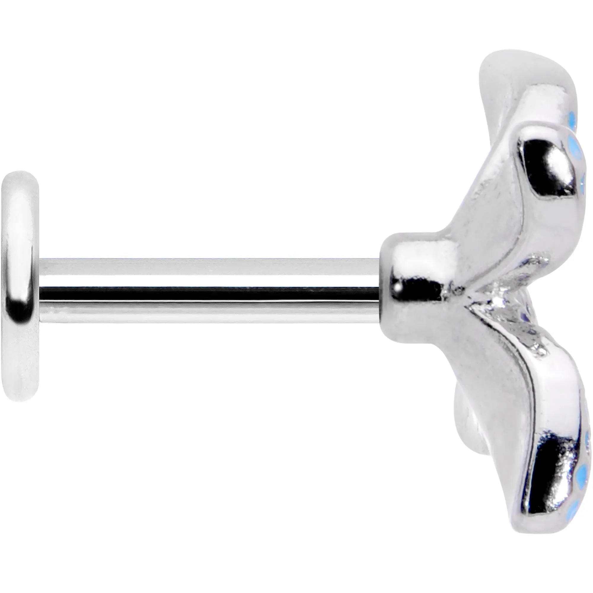 16 Gauge 1/4 Glamour Butterfly Labret Tragus