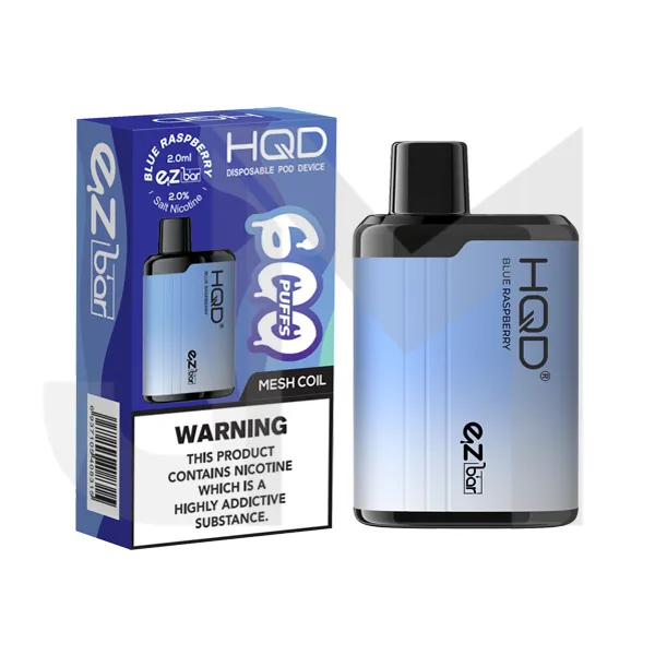 20mg HQD EZ Bar Disposable Vape Device 600 Puffs