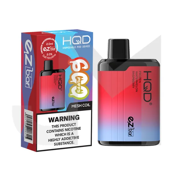 20mg HQD EZ Bar Disposable Vape Device 600 Puffs