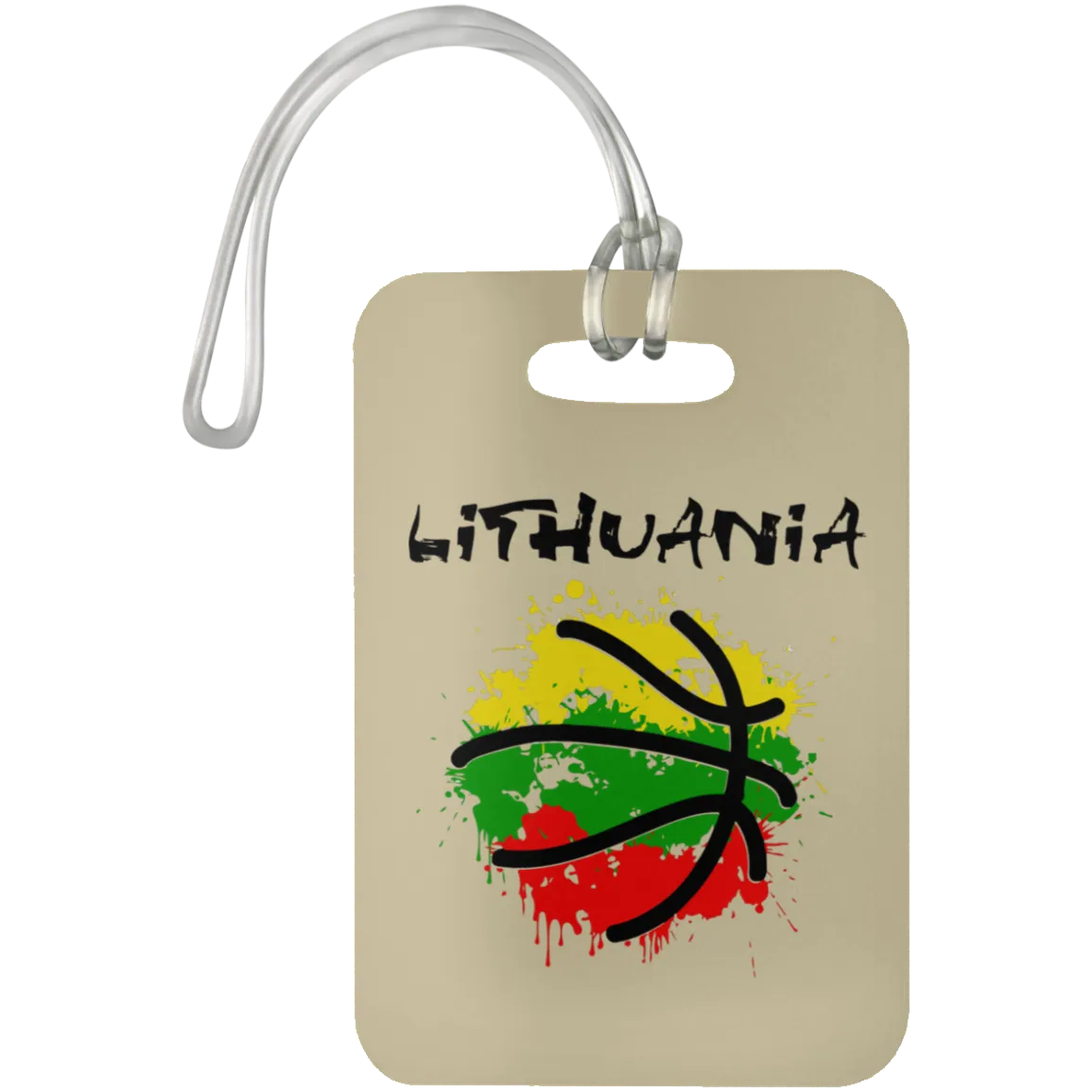 Abstract Lithuania - Luggage Bag Tag
