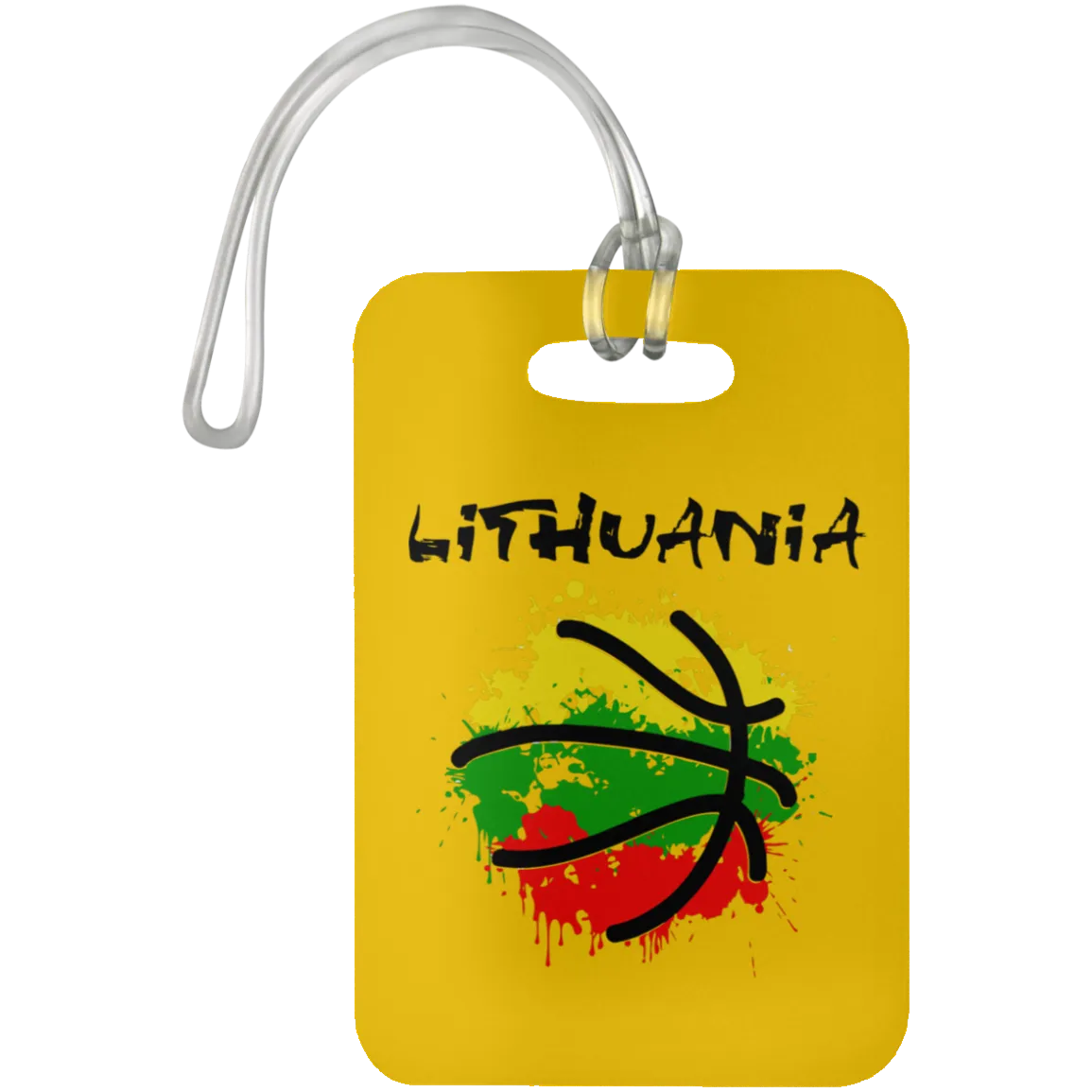 Abstract Lithuania - Luggage Bag Tag