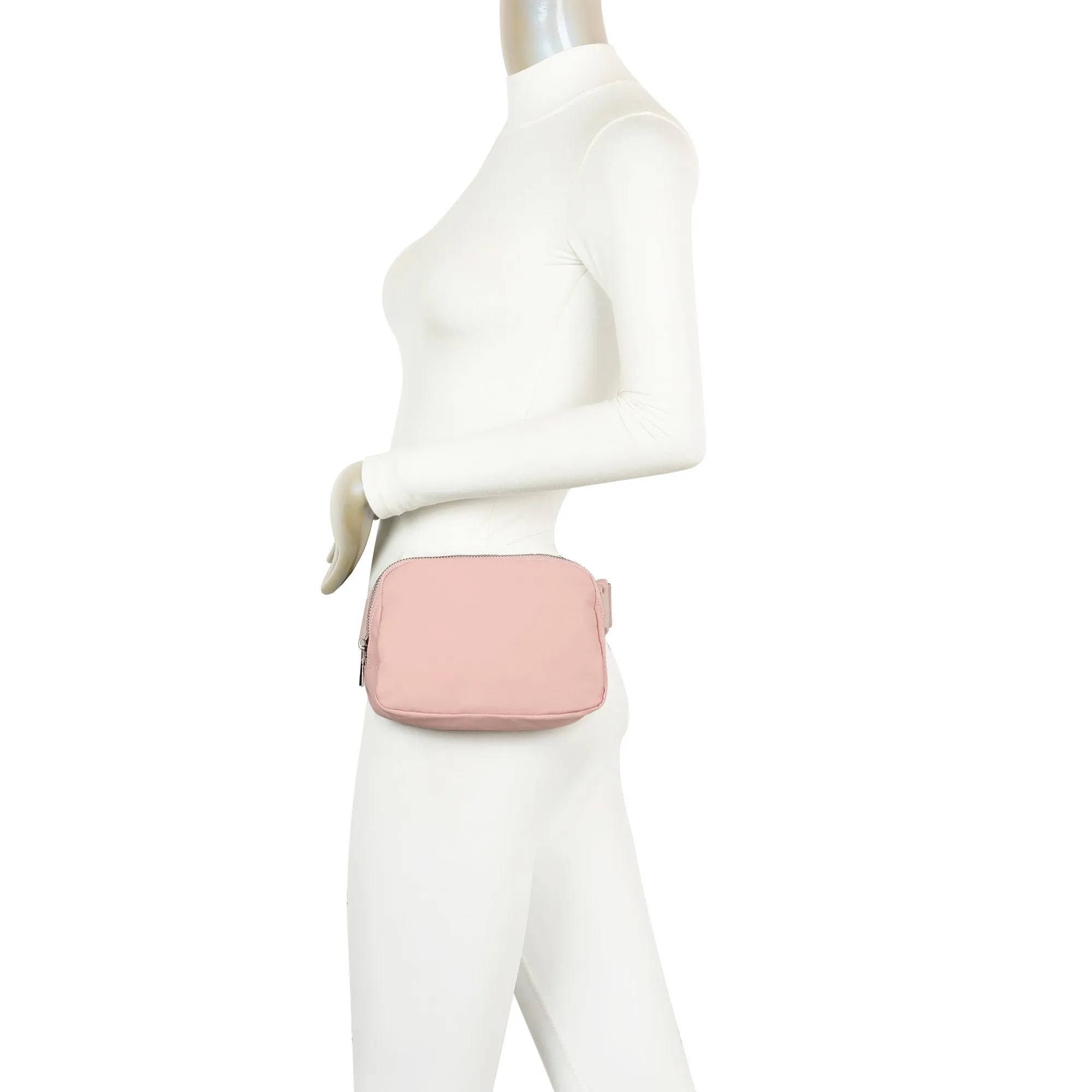 Adelaide's Water Repellent Nylon Belt Fanny Bag - Pink
