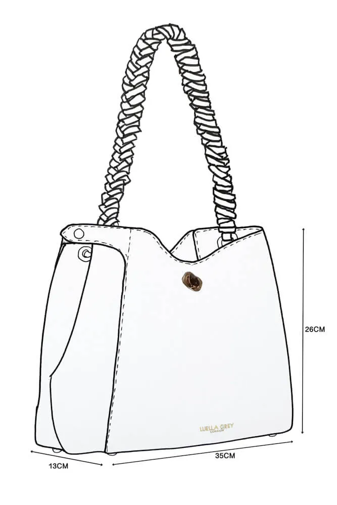 Adriana Sage Woven Handle Hobo