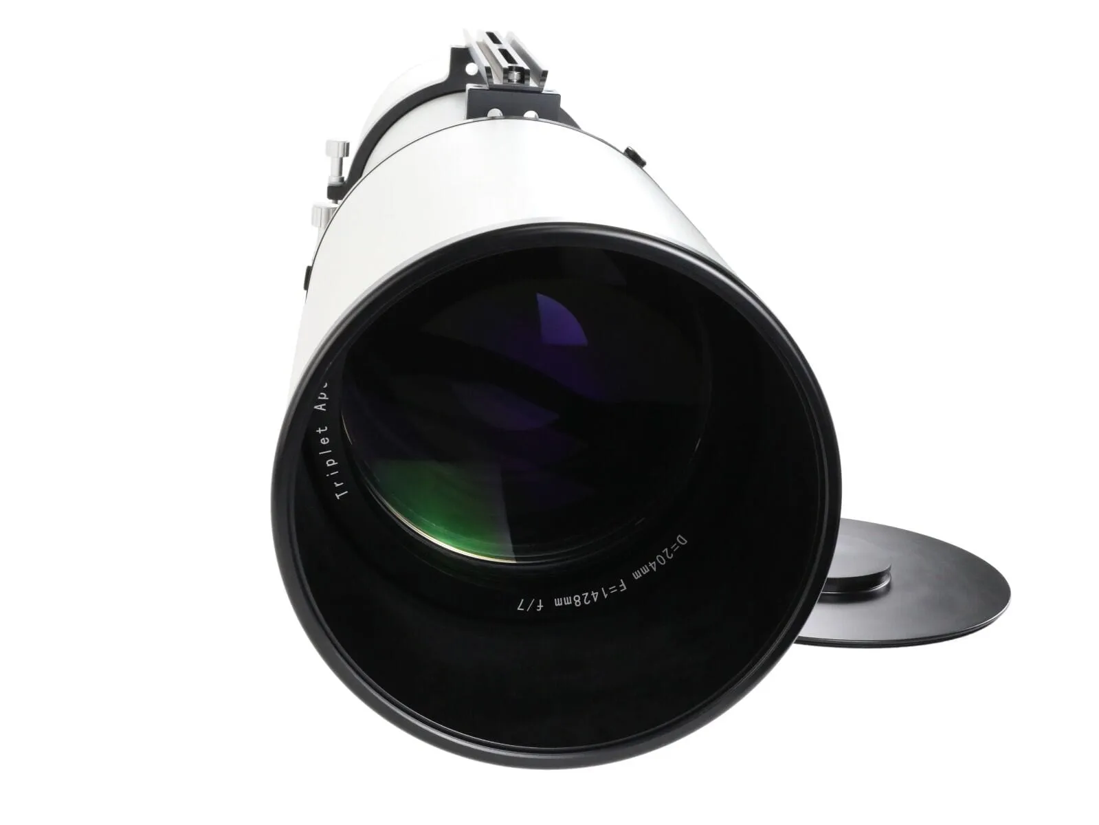Airy Disk APO 204mm f/7 Triplet ED FK61 Apochromatic Refractor APO w/ Aluminum Case and 0.8x Flattener - AP204
