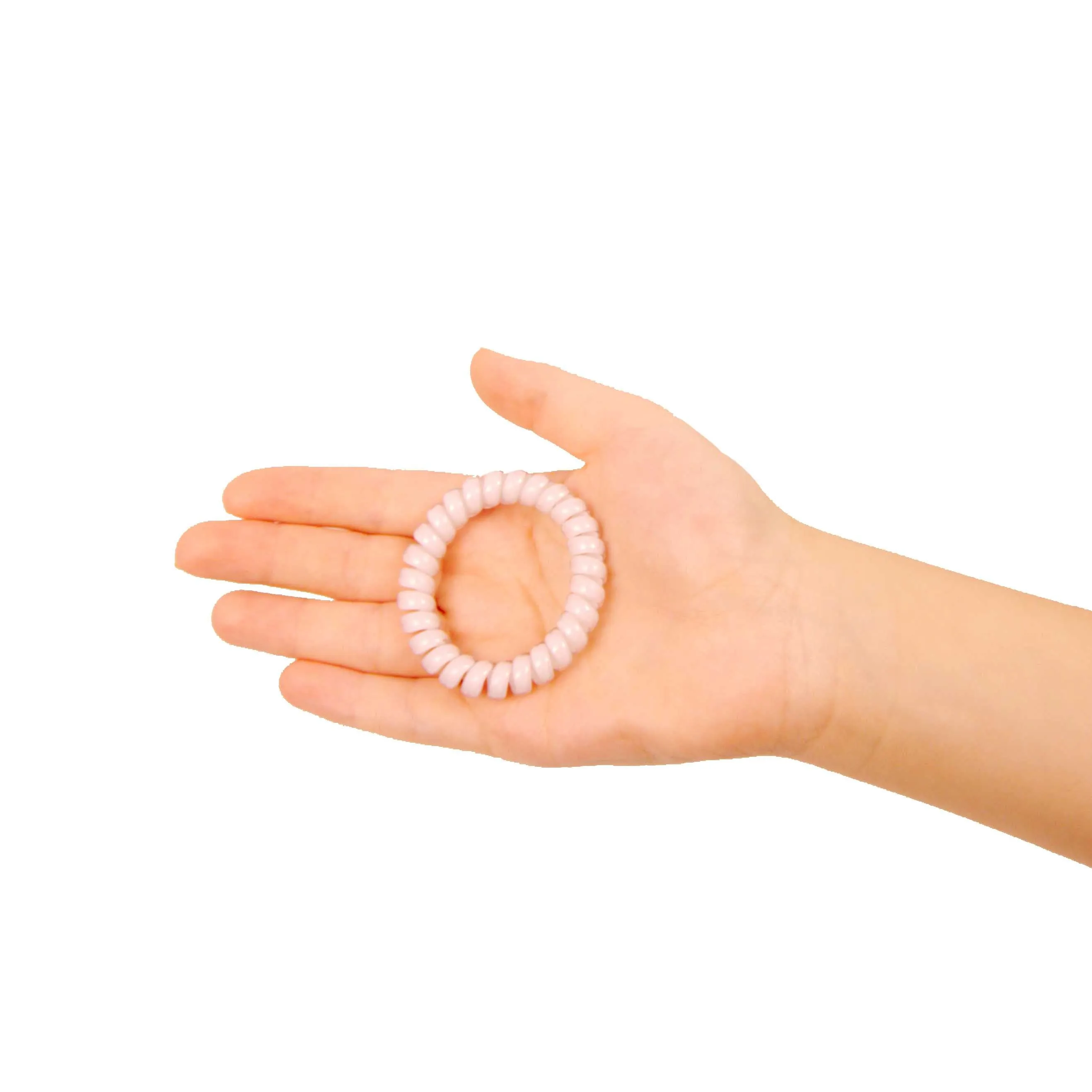 Amelia Beauty Products 8 Medium Elastic Hair Coils, 2.0in Diameter Thick Spiral Hair Ties, Gentle on Hair, Strong Hold and Minimizes Dents and Creases, Earth Tones Blend