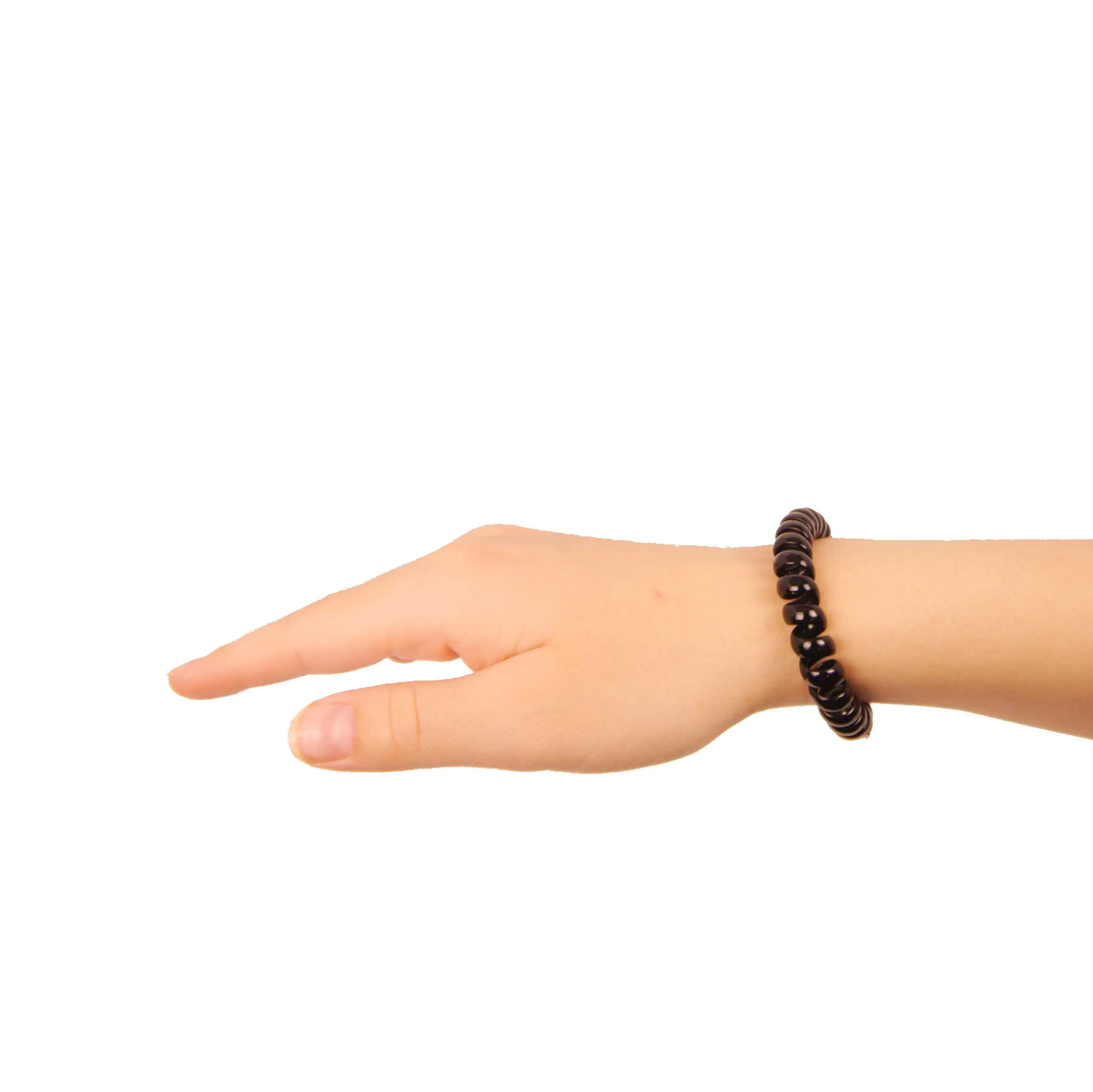 Amelia Beauty Products 8 Medium Elastic Hair Coils, 2.0in Diameter Thick Spiral Hair Ties, Gentle on Hair, Strong Hold and Minimizes Dents and Creases, Earth Tones Blend
