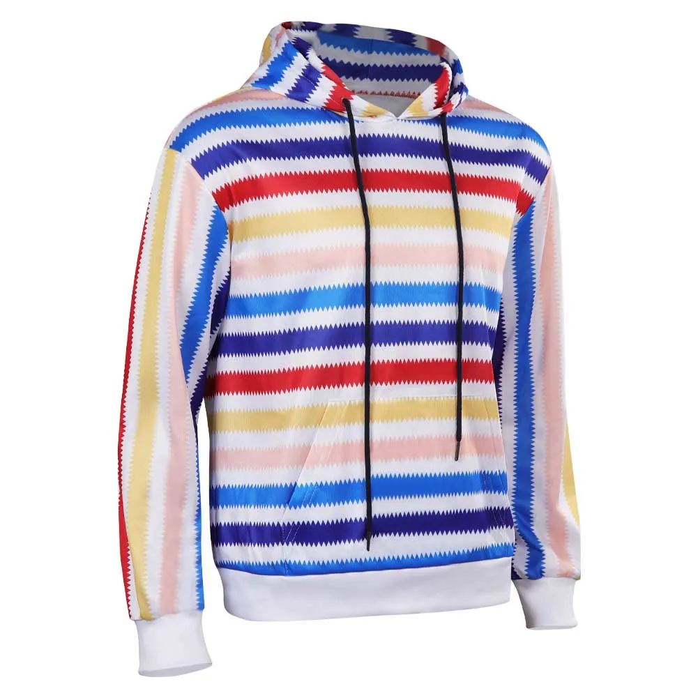 Barbie Ken 1964 Rainbow Stripes Sweatshirt Cosplay Costume Halloween Carnival