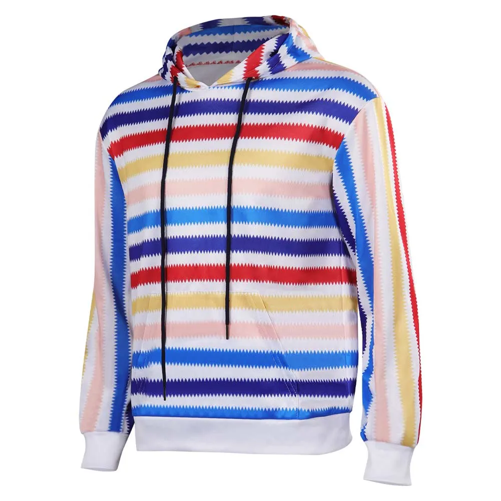 Barbie Ken 1964 Rainbow Stripes Sweatshirt Cosplay Costume Halloween Carnival