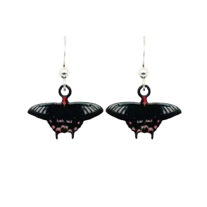 Batwing Butterfly Earrings, Sterling Silver Earwires, 2323