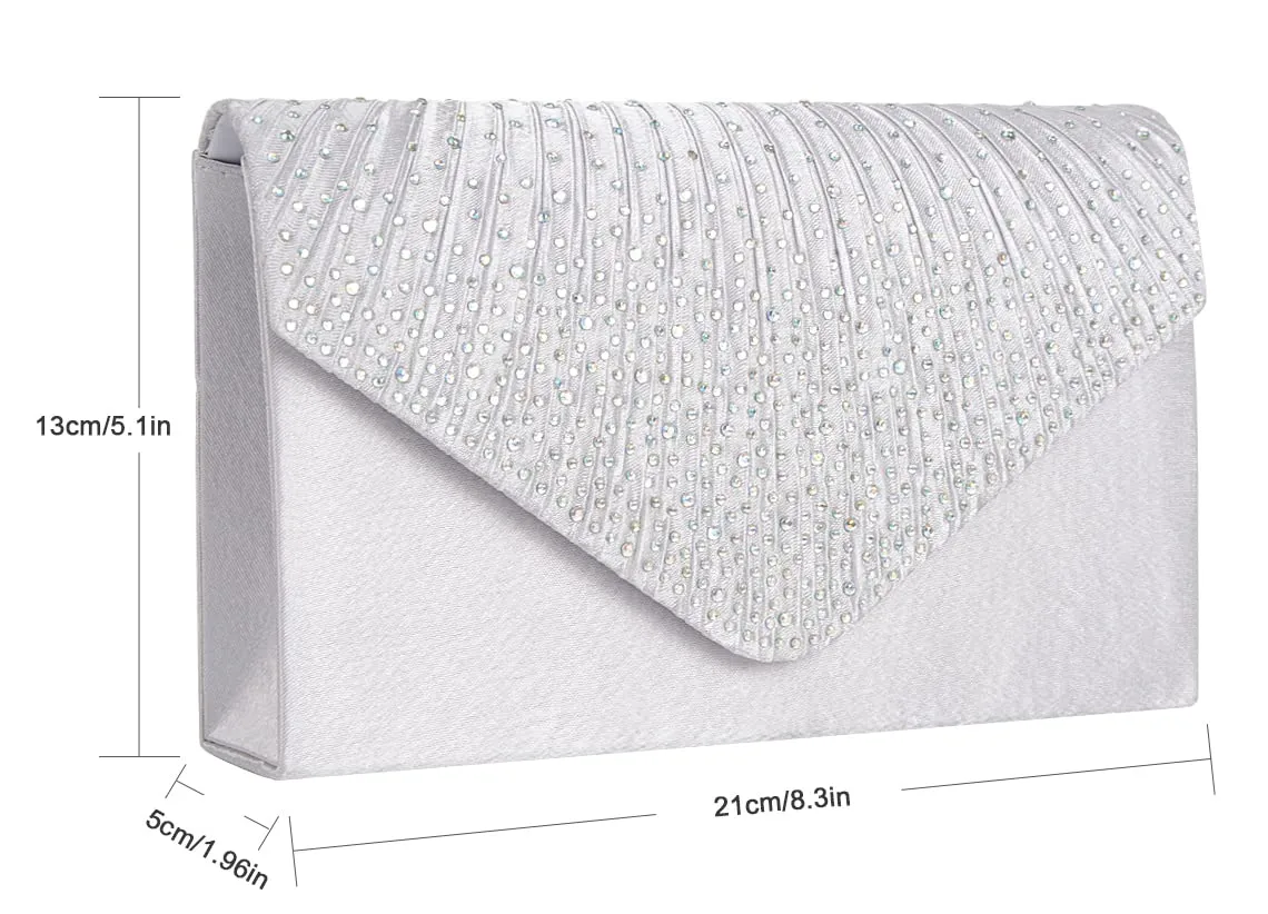 BBjinronjy Crossbody Purse, Evening Clutch Purse for Wedding Party Cocktail & Prom