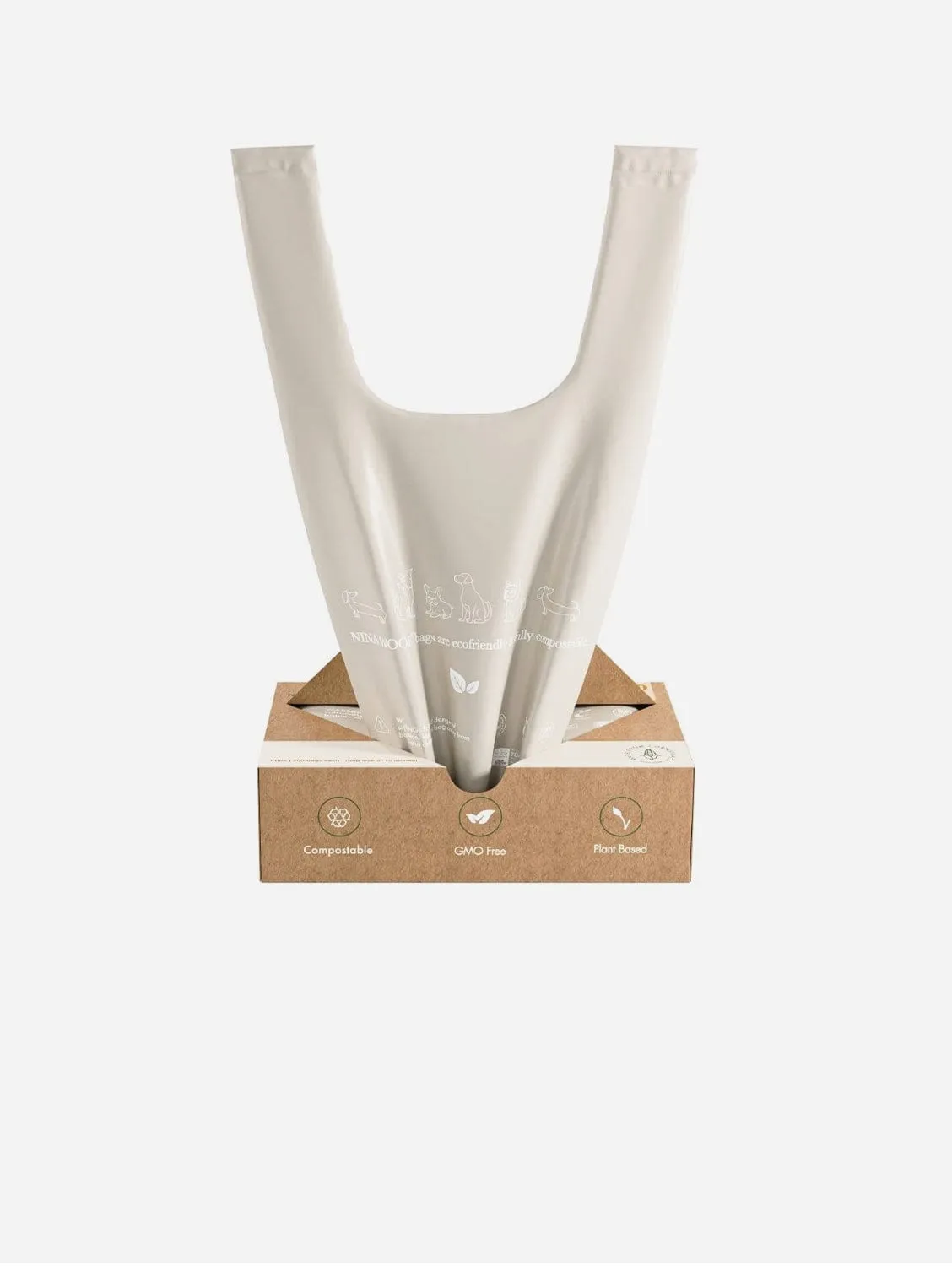 Biodegradable and Compostable Waste Bags with Handles | 200 Bags