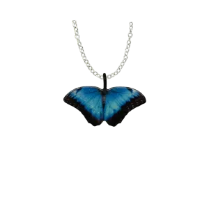 Blue Morpho Butterfly Necklace, Item# 4647X