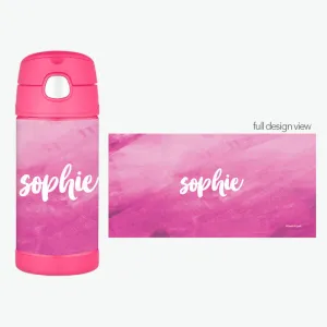 Bold Colorful Name Personalized Thermos Bottle