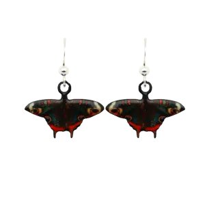Buckeye Butterfly Earrings, sterling silver french hooks, Item# 2300