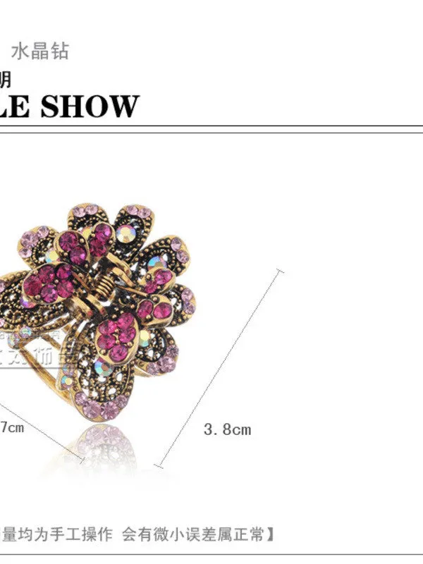 butterfly sparkly hair pin