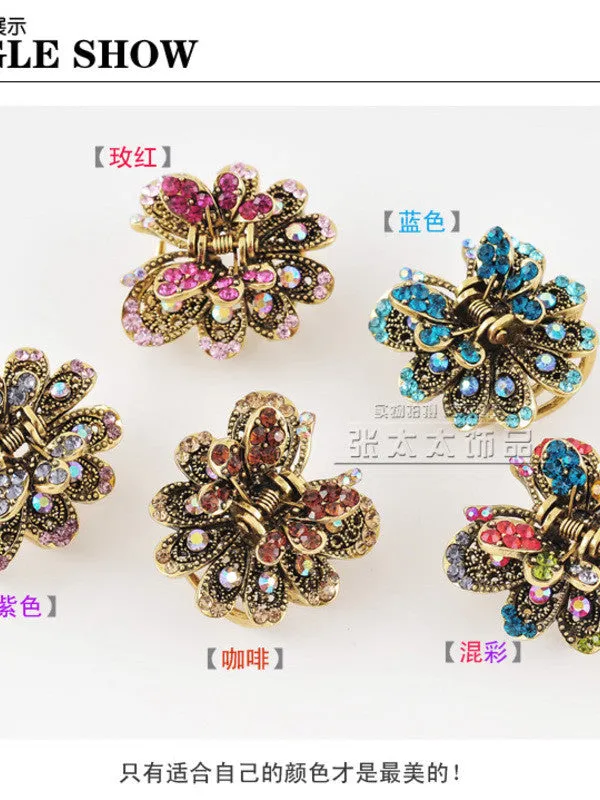 butterfly sparkly hair pin