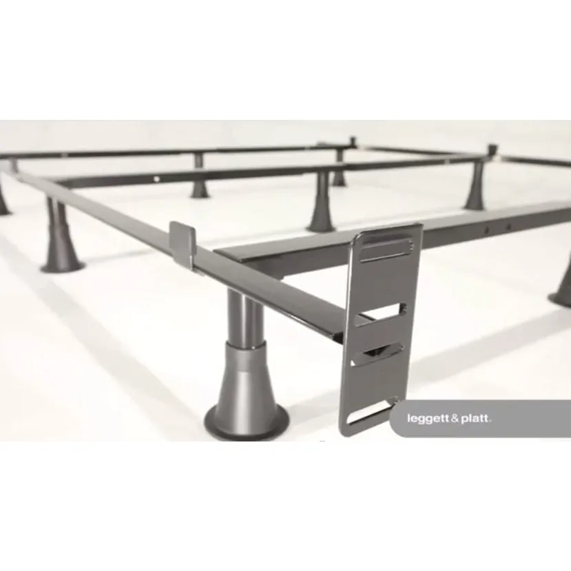 California King size 9-Leg Metal Bed Frame with Headboard Brackets