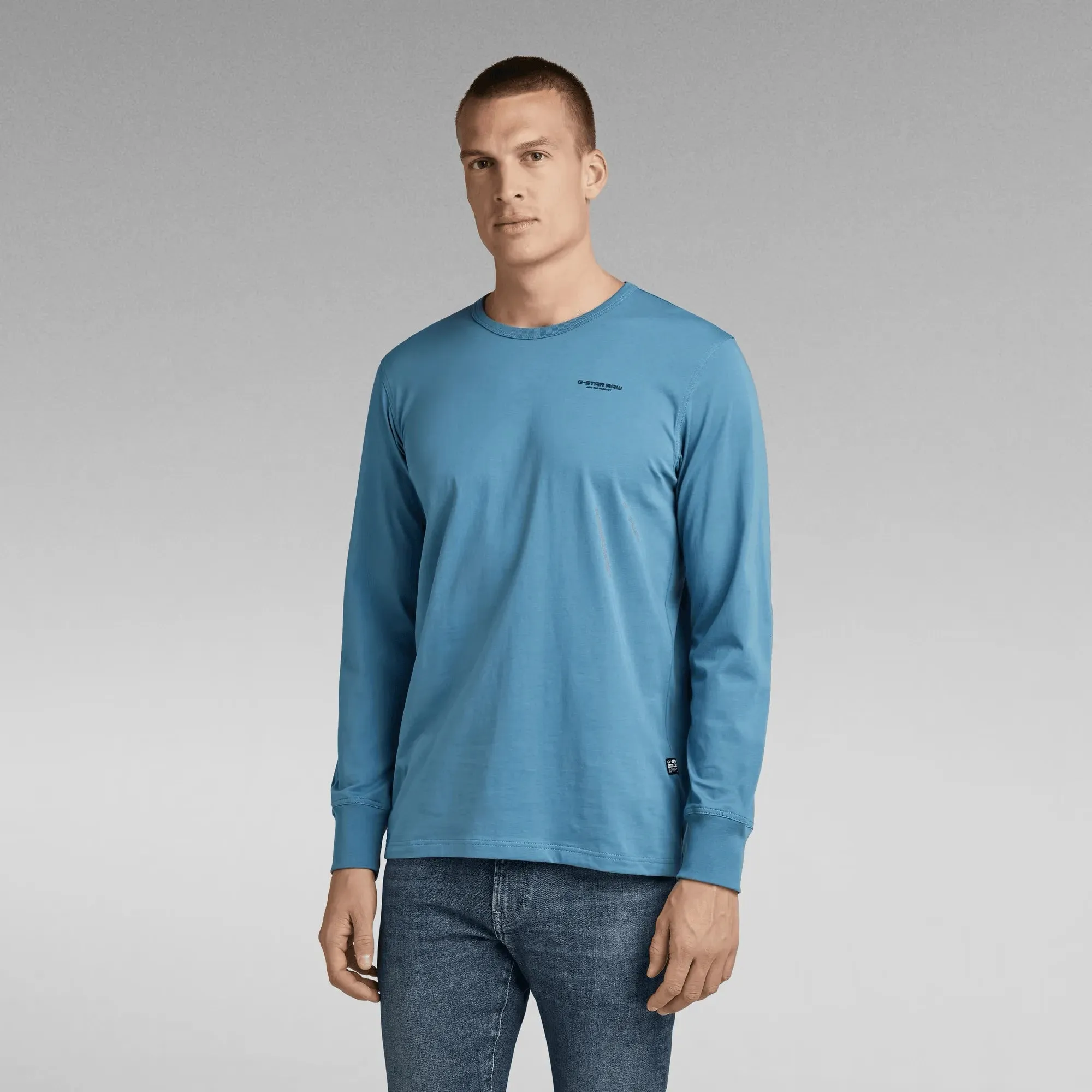 Camiseta Base Round Neck Retro Blue