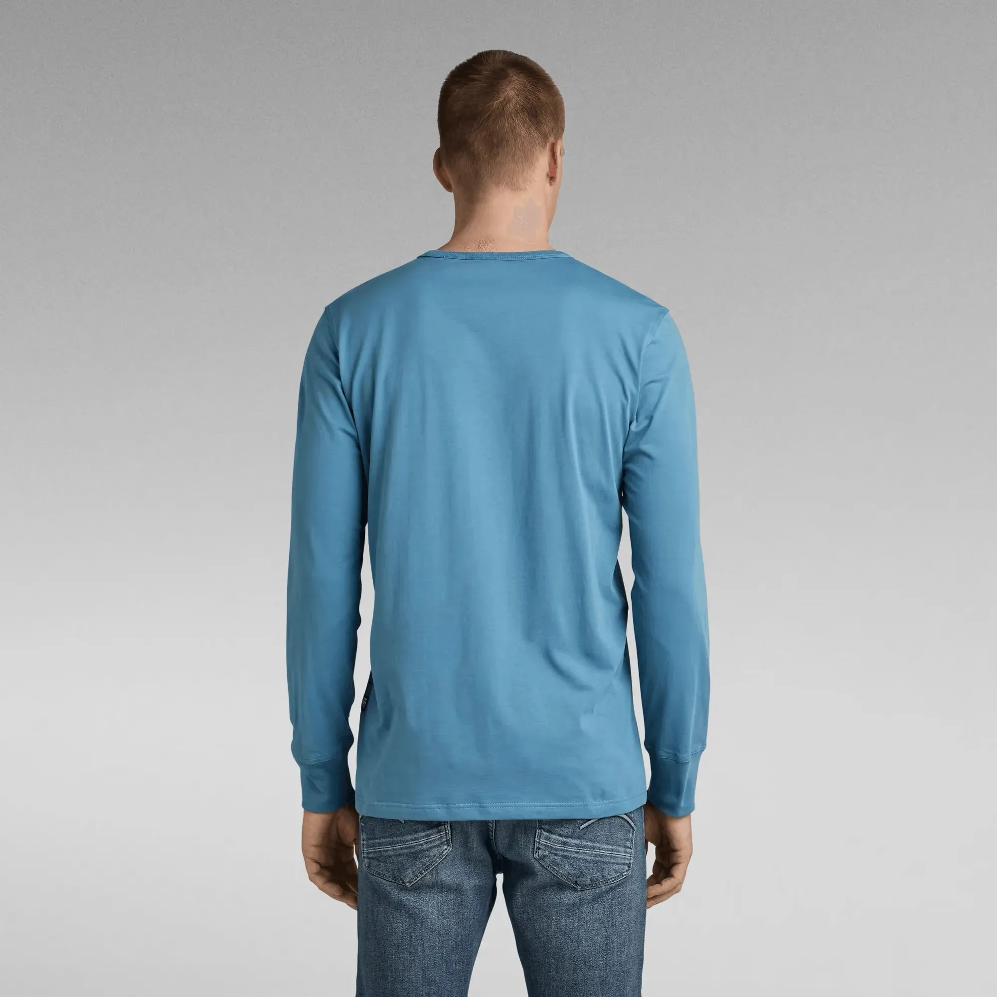 Camiseta Base Round Neck Retro Blue