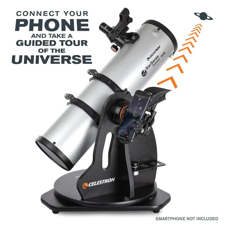 Celestron StarSense Explorer 130mm Smartphone App-Enabled Tabletop Dobsonian Telescope - 22481
