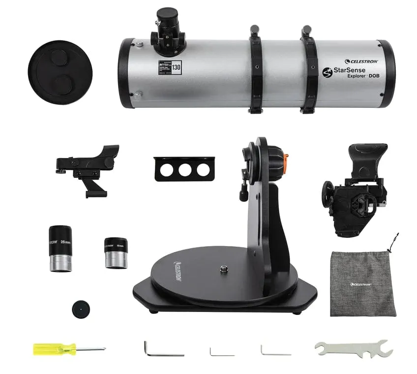 Celestron StarSense Explorer 130mm Smartphone App-Enabled Tabletop Dobsonian Telescope - 22481