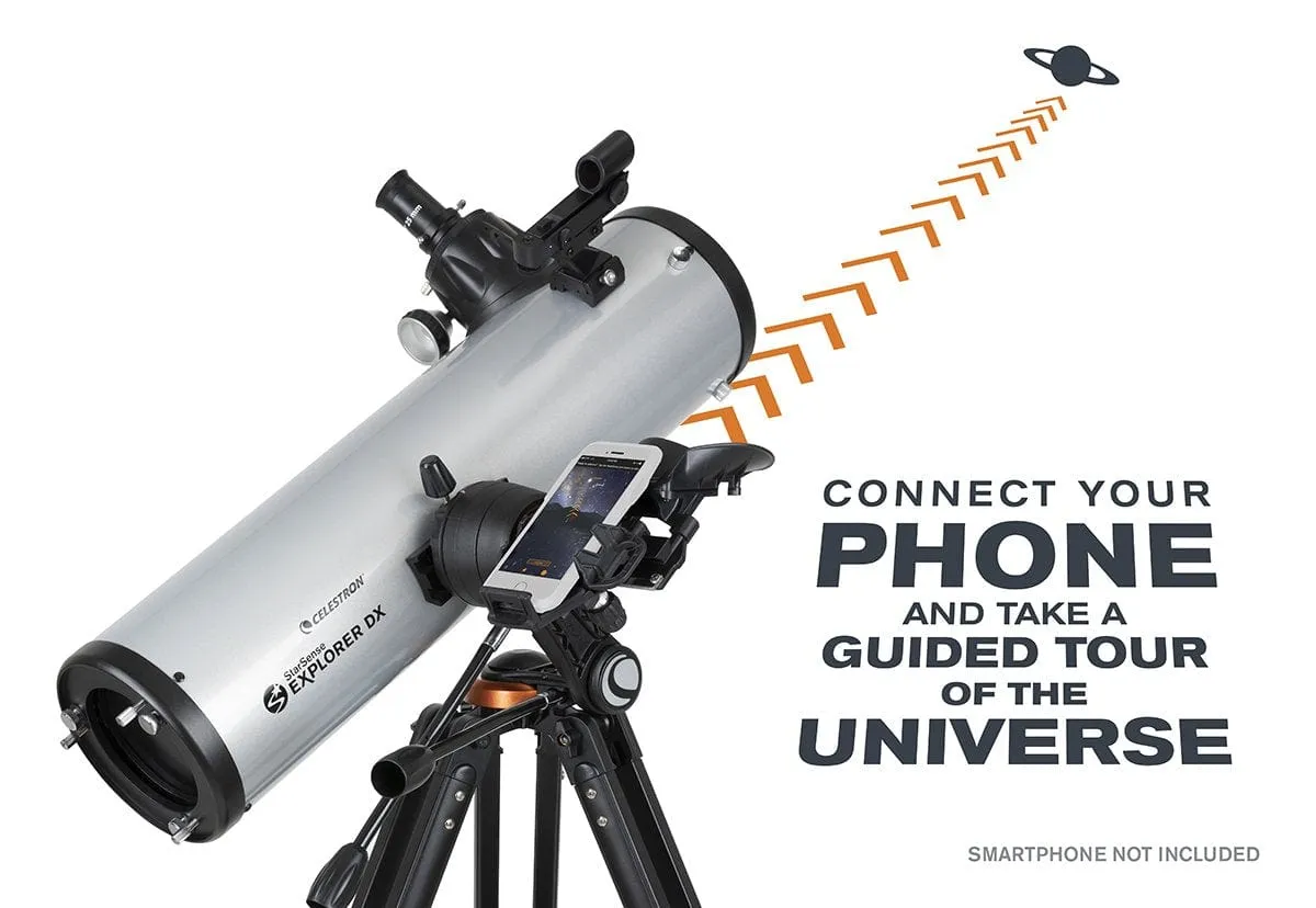 Celestron StarSense Explorer DX 130AZ Smartphone App-Enabled Newtonian Reflector Telescope - 22461