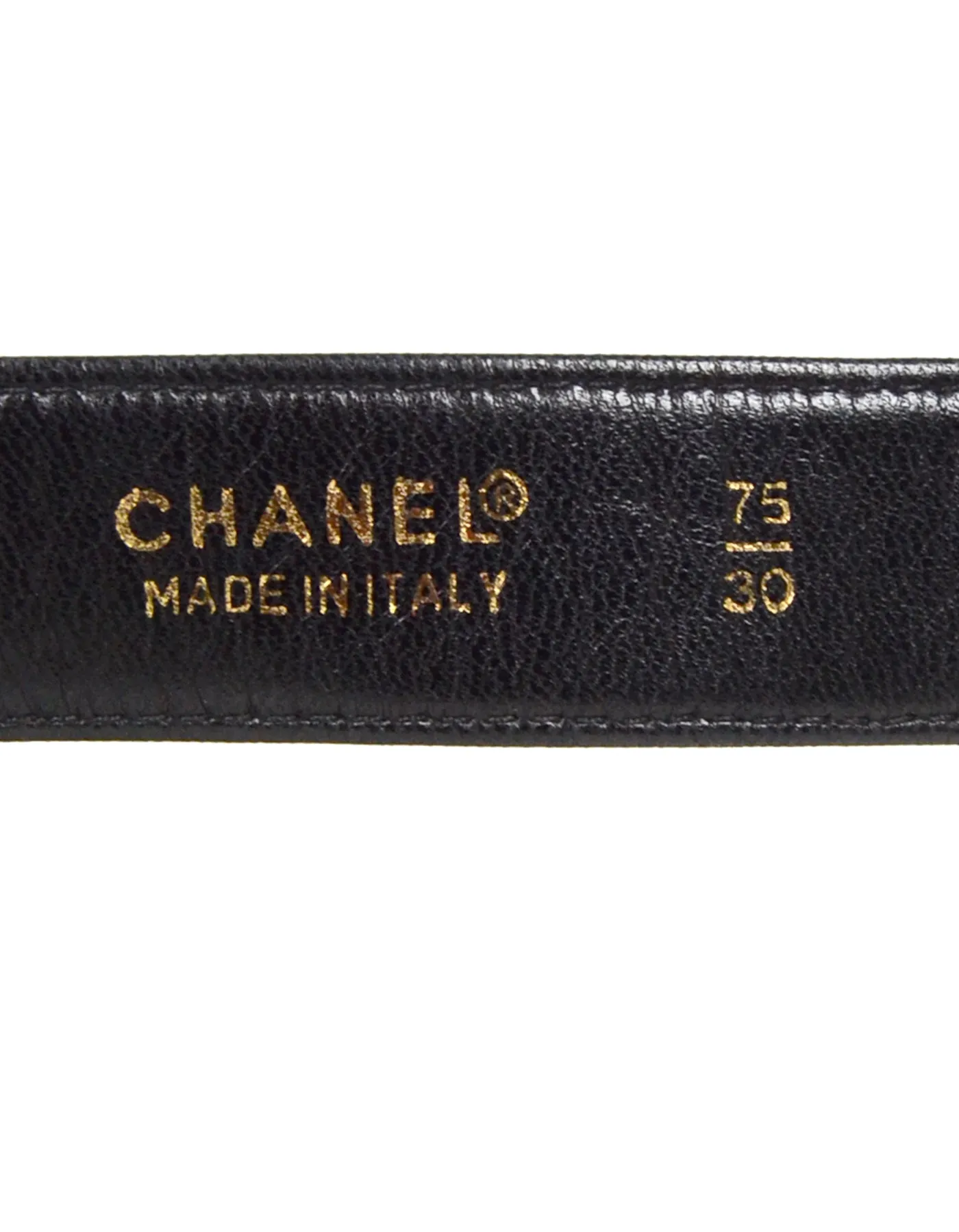 Chanel '90s Black Lambskin Quilted Belt Bag sz 75/30"