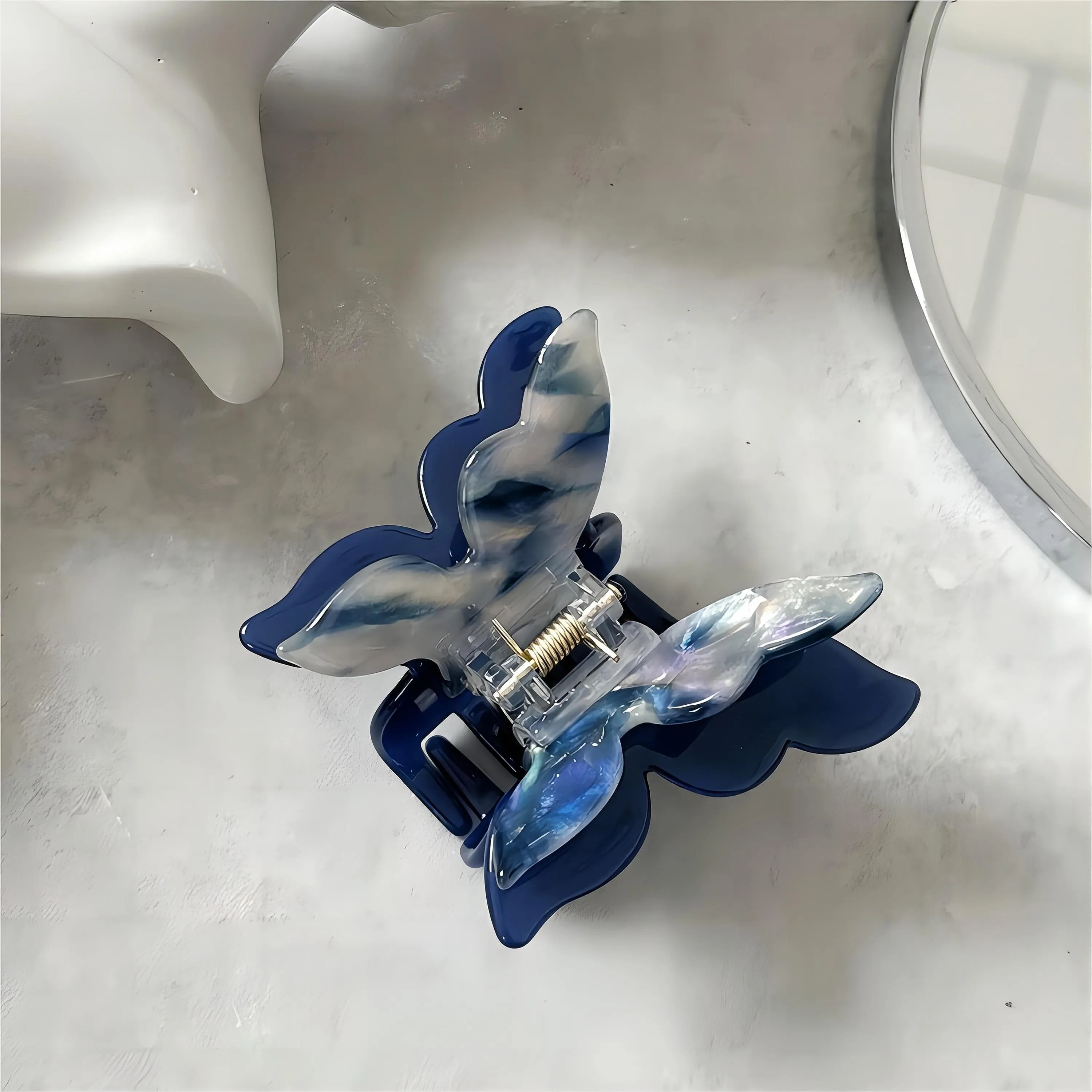 Chic Colorful Duo Butterfly Chignon Claw Clip Hair Clip