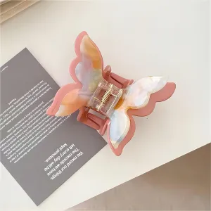 Chic Colorful Duo Butterfly Chignon Claw Clip Hair Clip