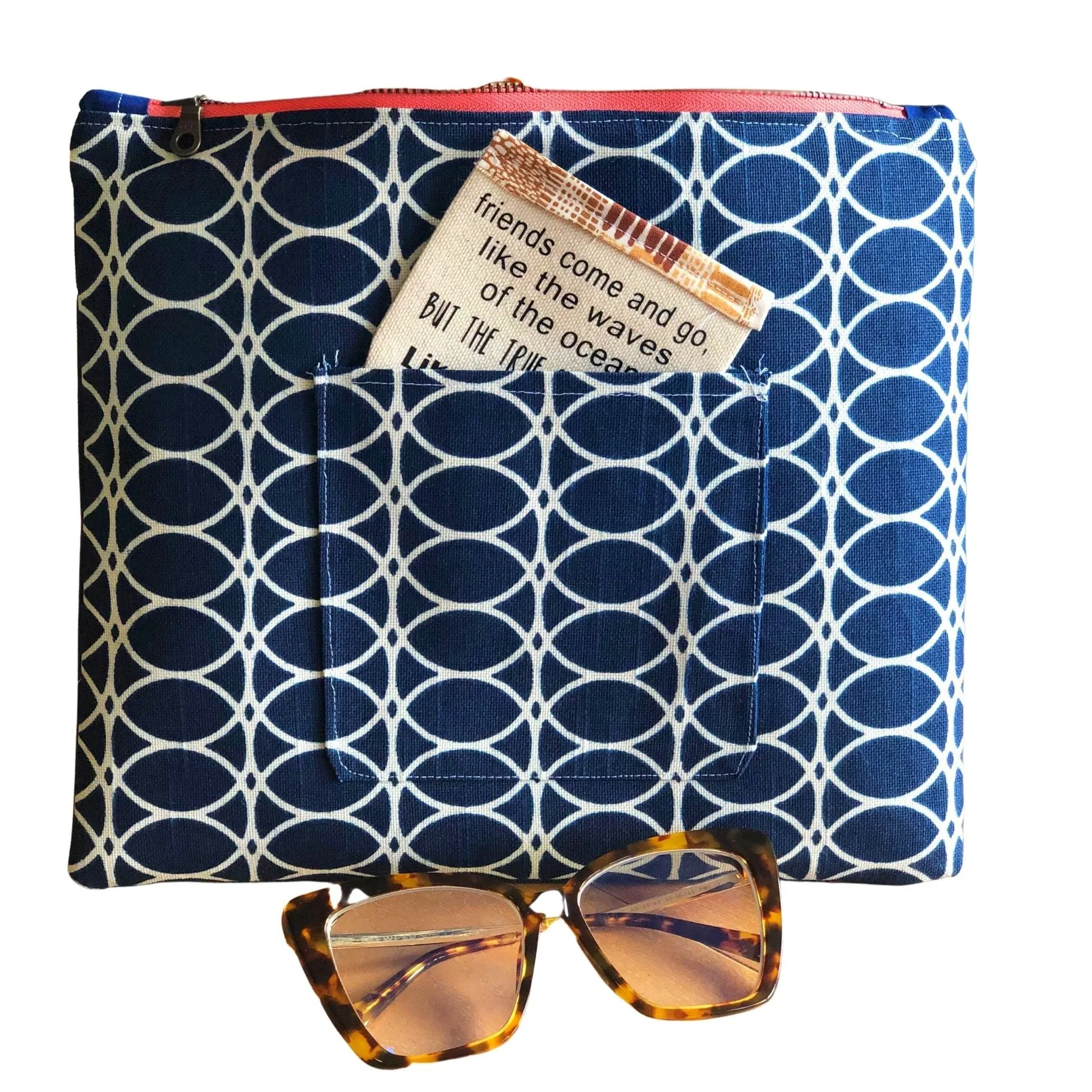 clever pocket - canvas zip bag
