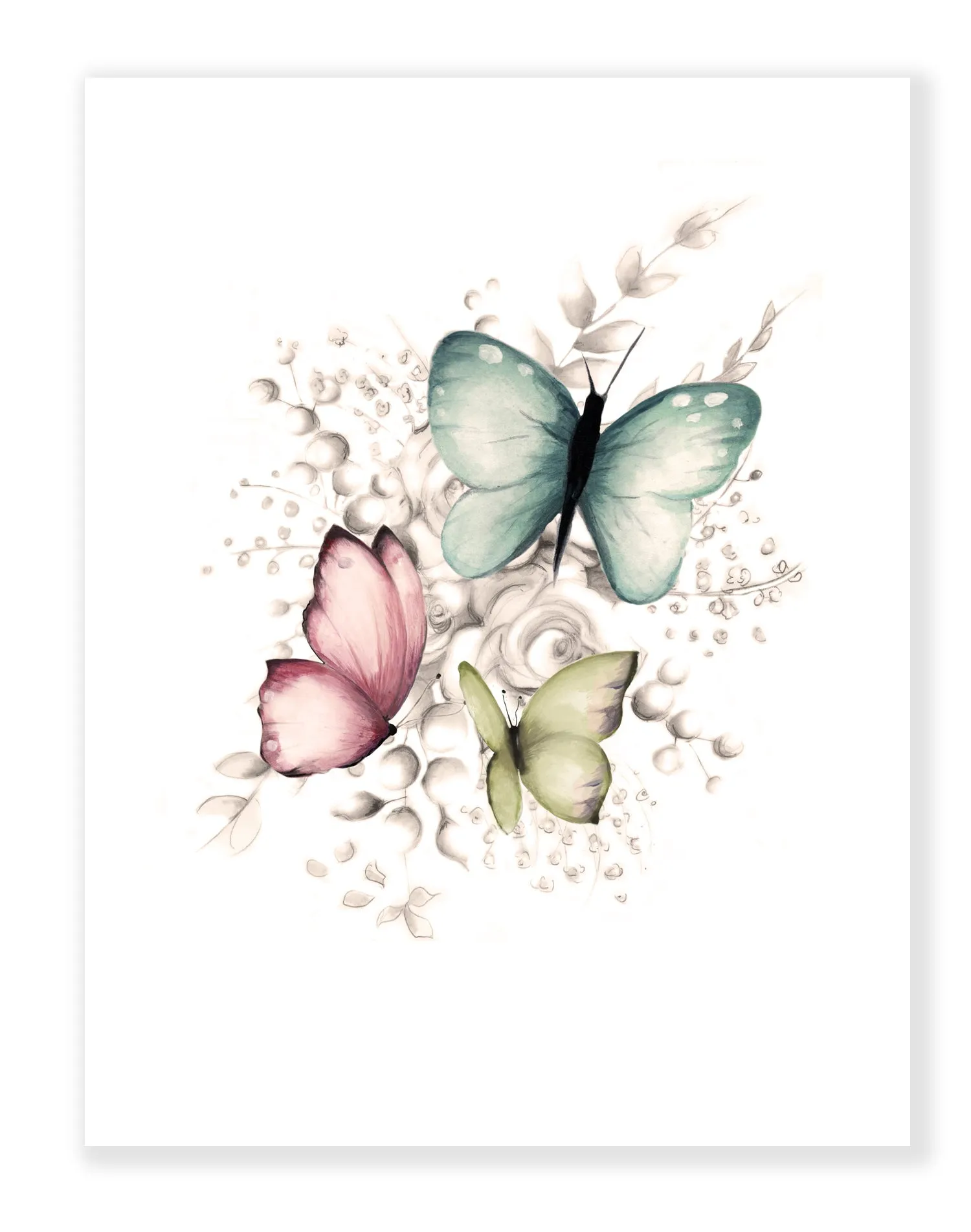 Colorful Butterfly Art Print 2
