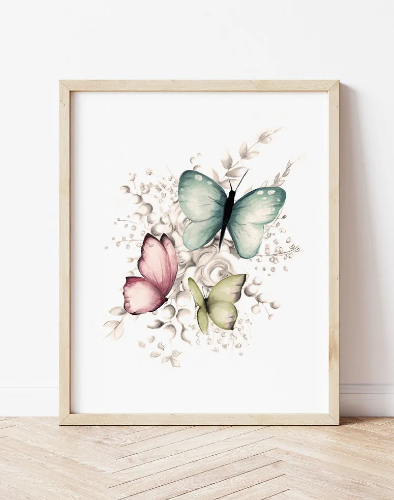 Colorful Butterfly Art Print 2