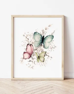 Colorful Butterfly Art Print 2