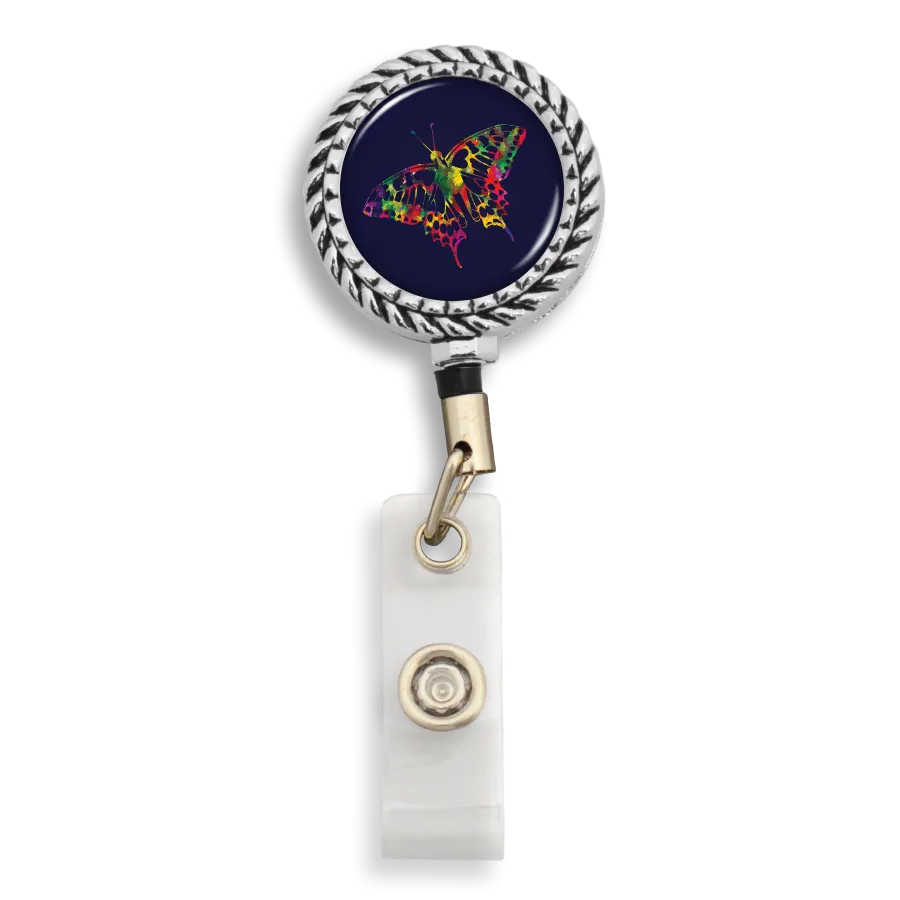 Colorful Butterfly Badge Reel