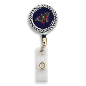 Colorful Butterfly Badge Reel