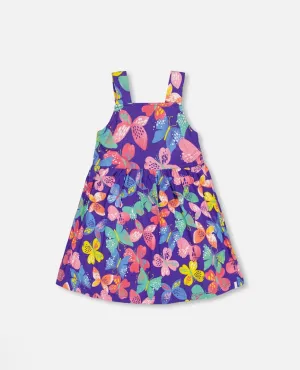 Deux Par Deux Colorful Butterflies Dress