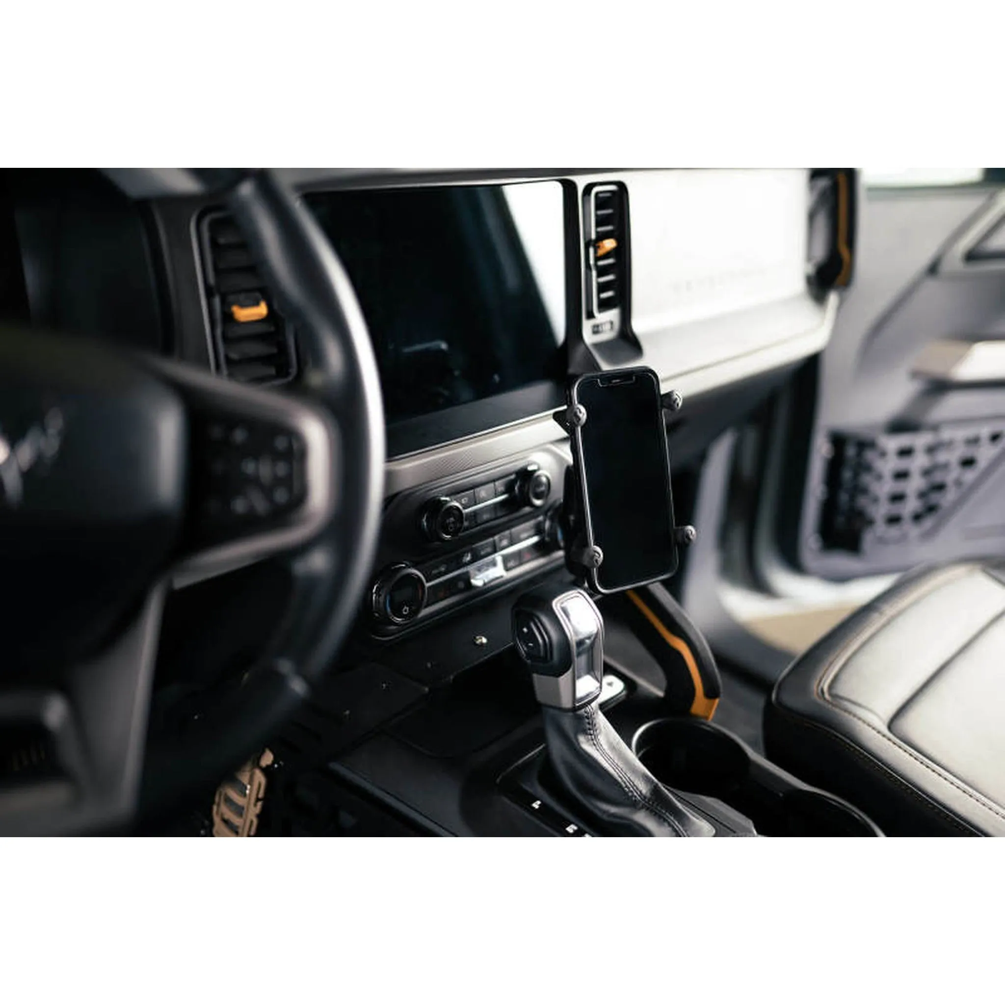 DV8 Offroad Center Console Molle Panels & Bridge for 2021  Ford Bronco | dveCCBR-01