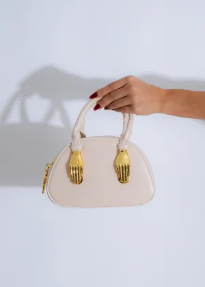 Ethereal Grip Handbag Nude