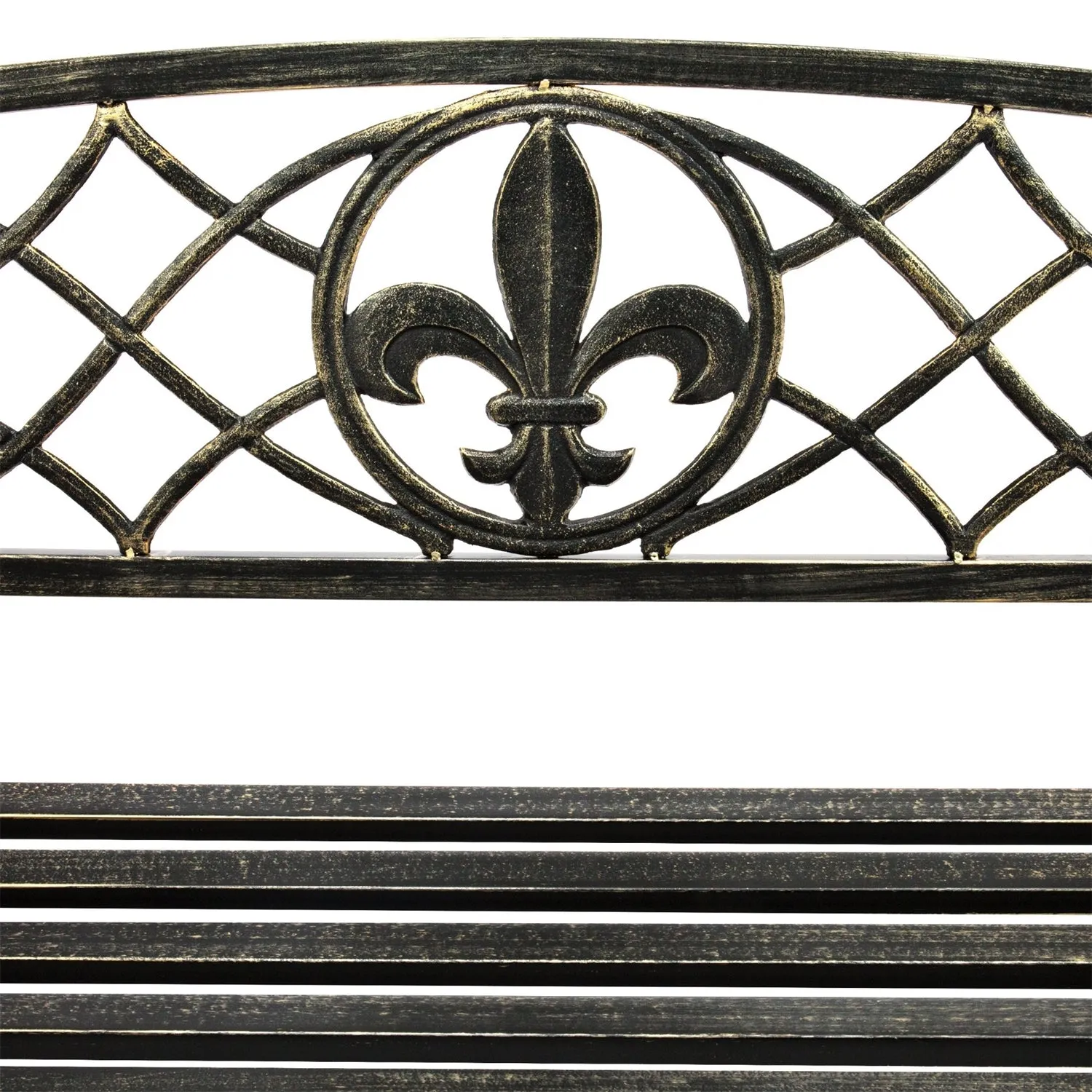 Farm Home Bronze Sturdy 2 Seat Porch Swing Bench Scroll Accents
