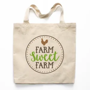Farm Sweet Farm Canvas Tote Bag