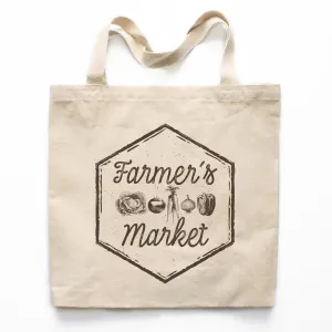 Farmer's Market Canvas Tote Bag