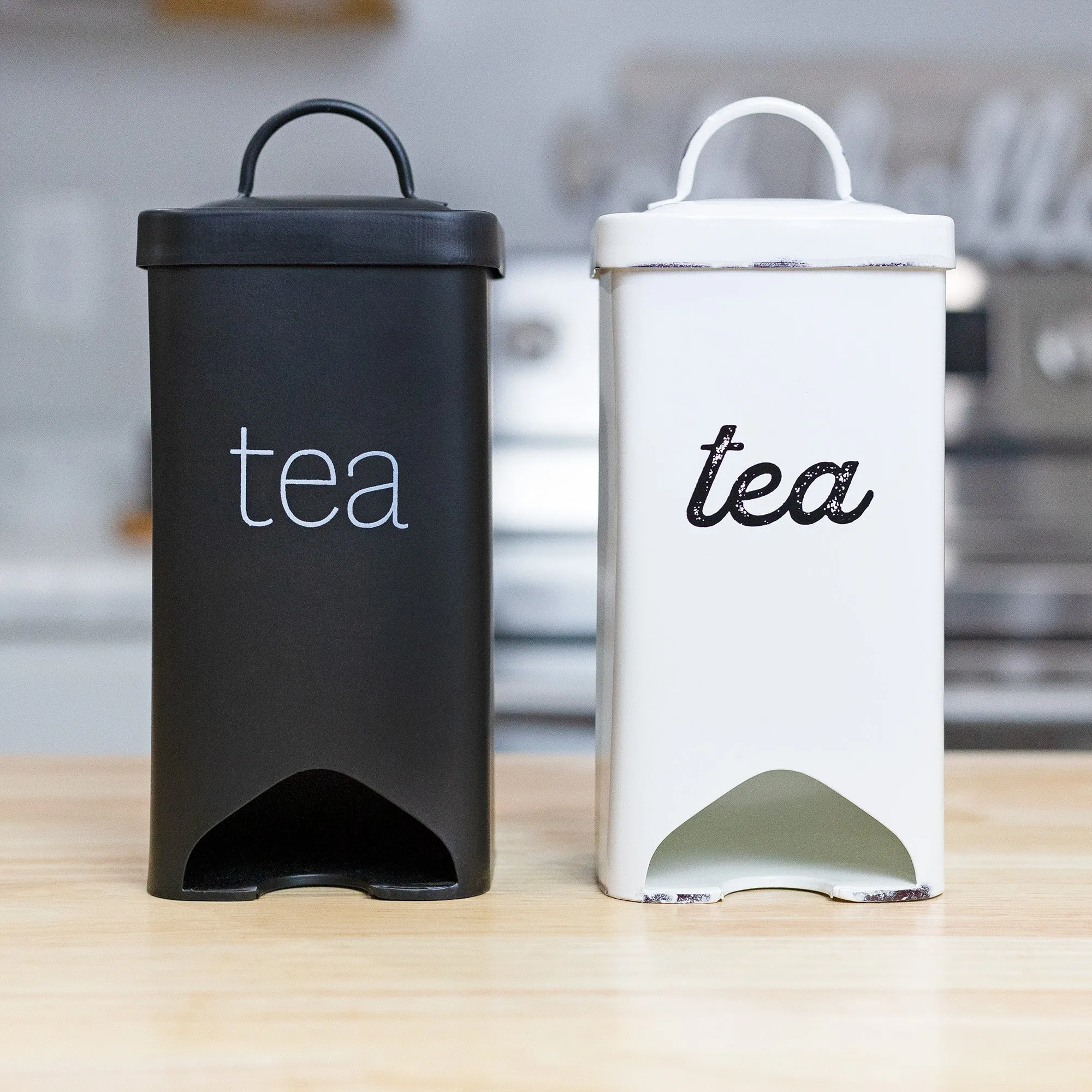 Farmhouse Enamelware Tea Bag Holder (Black, Case of 30)