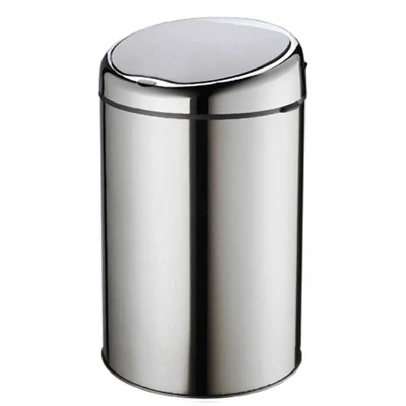 Fashion 6L Inductive Type Trash Can Intelligence Smart Sensor Automatic Kitchen and Toilet Rubbish Bin Stainless Steel Waste Bin