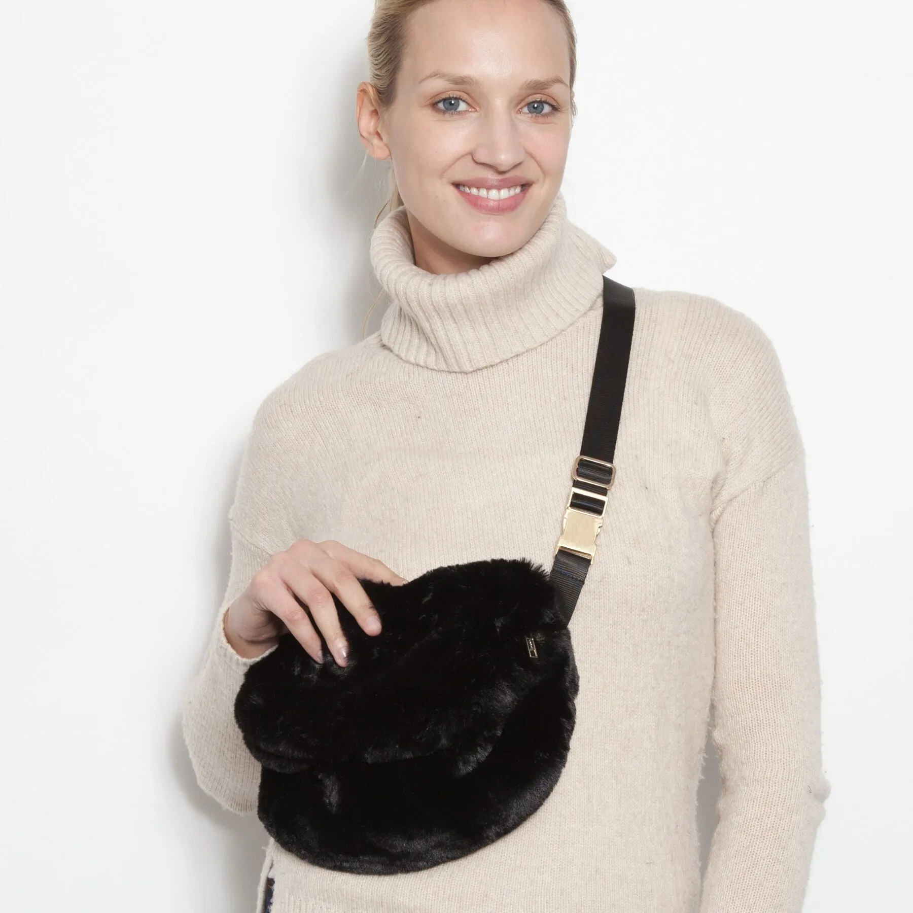Faux Fur Fanny Pack Leopard