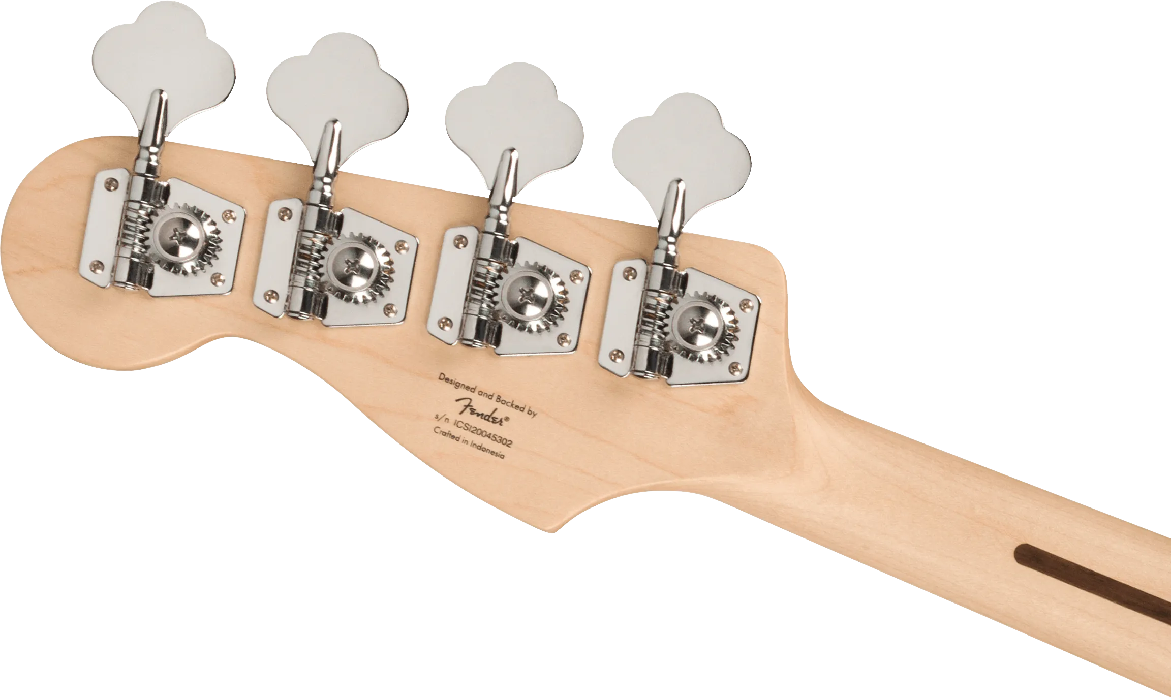 Fender Squier Affinity Series™ Jazz Bass®, Maple Fingerboard, White Pickguard, 3-Color Sunburst