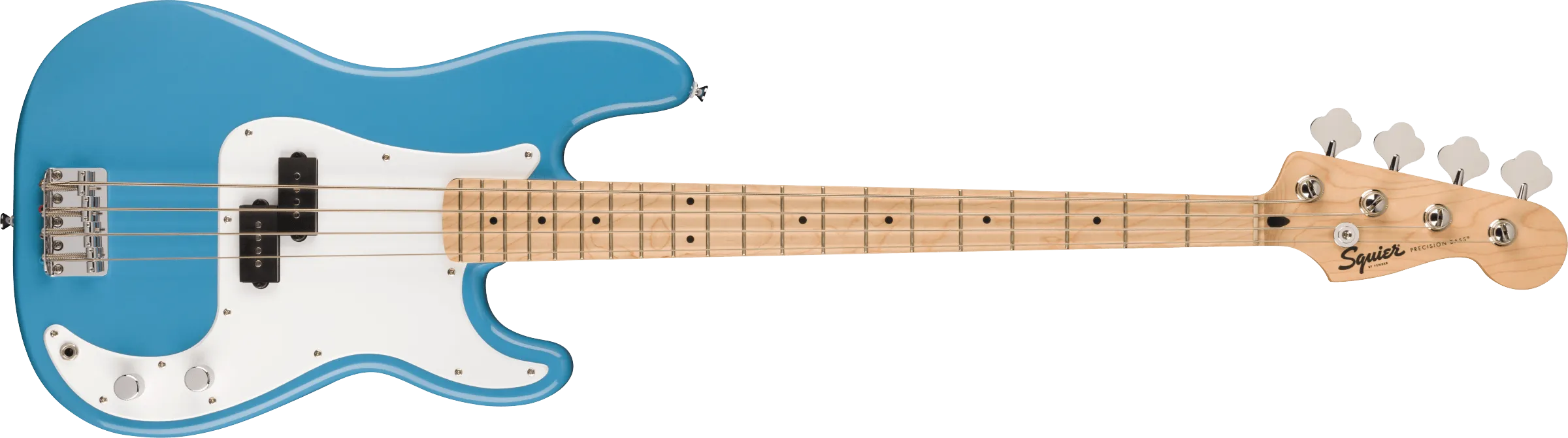 Fender Squier Sonic® Precision Bass®, Maple Fingerboard, White Pickguard, California Blue