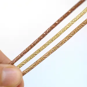 Flourish patterned gallery wire for making rings 2.8mm wide ring band