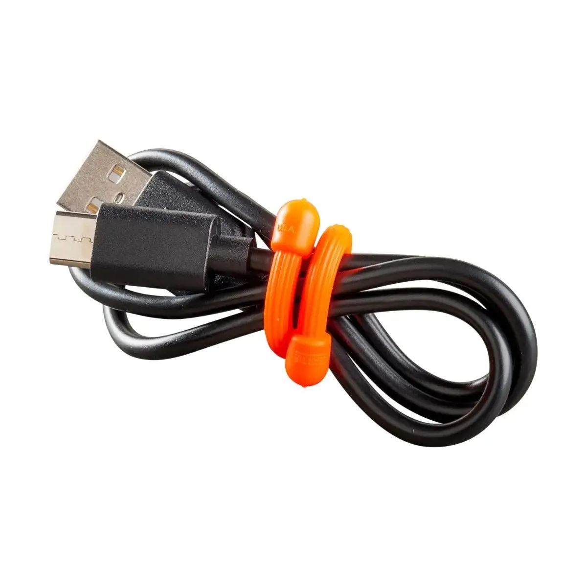 GEAR TIE REUSABLE RUBBER TWIST TIE(TM) (2pcs), Coyote - length 18"