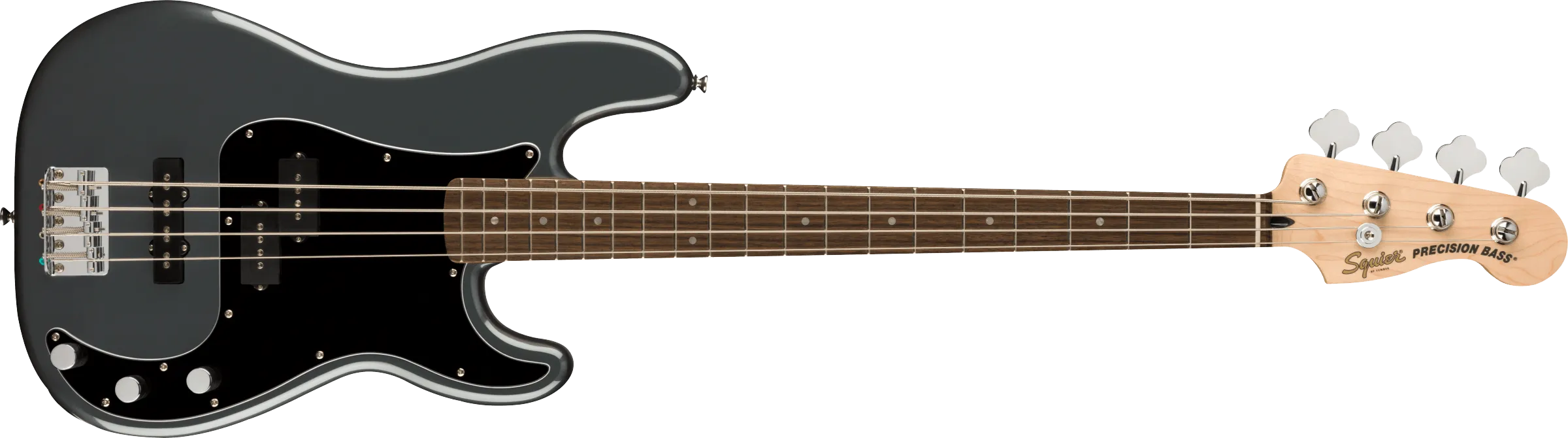 GENTLY USED Squier by Fender Affinity Series Precision Bass PJ, Laurel Fingerboard, Charcoal Frost Metallic