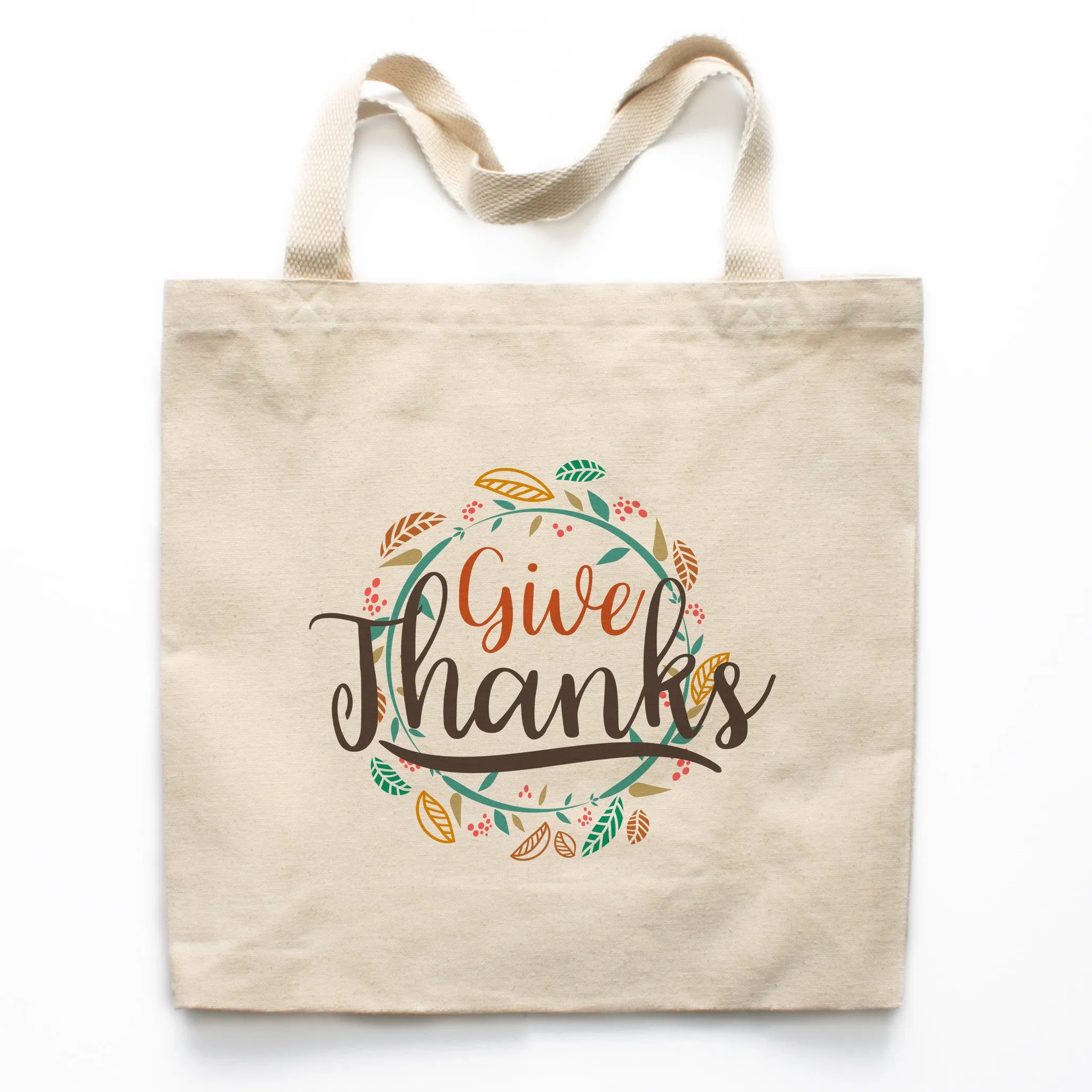 Give Thanks Canvas Tote Bag